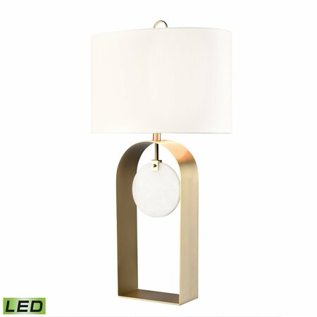 ELK SIGNATURE Farwell 33.5'' High 1-Light Table Lamp - Honey Brass - Includes LED Bulb H0019-11564-LED